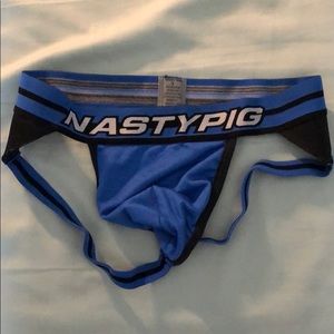Nasty Pig blue jock - neoprene side panels